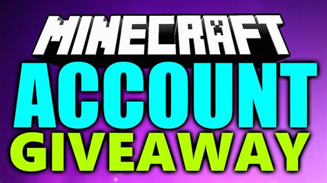 minecraft premium account giveaway.